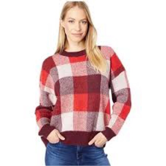 Madewell Sweaters - Madewell Women's Multicolor Plaid Sweater